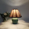 green ceramic table lamp