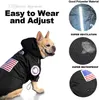 Dogs Raincoats with Reflective Strips Dog Apparel Waterproof Pet Clothes Adjustable Lightweight Poncho Jackets for Medium and Large Doggy French Bulldog Red XL 159