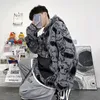 Осень зимний флис Parkas куртка корейский новый Harajuku ленивый BF стиль пальто милые мультфильмы теплые куртки мода повседневная вариант