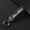 Keychains Fashion Motorcycle Carbon Fiber Leather Rope Keychain Key Ring For KYMCO AK550 DOWNTOWN Accessories