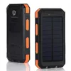 Sollampor 20000mAh Dual USB DIY Powered Bank Case Kit med LED Light Com passerar vattentät för utomhusfacker