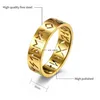 Stainless Steel Viking Rune Ring Band Finger Letter Hollow Engagement Wedding Rings for Men Women Hiphop Fashion Jewelry Will and Sandy