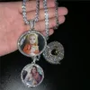 Medaglione Personalizzato Foto Memoria Foto Pendente Collana Con Catena Da Tennis Gioielli Personalizzati Catene Di Zirconia Regalo Di Fascino