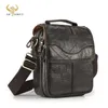 Качество оригинальные кожаные мужские повседневные плечевые мешок сумка коровьей моды мода кросс-тело сумка 8 "PAD Tote Mochila Satchel Bag 144