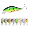 new Fishig lures 100pcs by ePacket 6.8CM 5.2G 8#hooks Minnow Bass Fishing Lures 3D Minnow Bait plastic lure (MI131) sinking