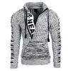 Mode tröja Hoodies Casual Långärmat Förtjockning Warm Trend Shirt Jackets Classic Cardigan Coat Män