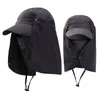 Açık Hava Şapkaları Unisex Güneş Şapkası Su Geçirmez UV Koruma Yüz Boyun Flap Binicilik Avcılık