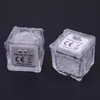 LED Ice Cube Night Lights Multi kolor zmieniający powolne błysk nowojum czujnik płynny woda podwodna do imprezowych barów ślubnych Dekoracja C0713x20