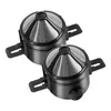 2pcs Foldable Coffee Filter Stainless Steel Drip Coffee Holder Easy Clean Reusable Paperless Pour Over Coffee Dripper