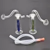 Mini Glass Oil Burner Bong with Recycler Oil Burner Water Pipe Dab Rig Bongs Hand size water Bong dab rigs with 10mm oil burner pipe