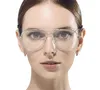 Lunettes de soleil CHUN Aviation or cadre femme classique lunettes Transparent clair lentille optique femmes hommes lunettes pilote M51