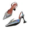 Elbise Ayakkabı 2021 Temizle Kelebek PVC Yüksek Topuk Stiletto Sivri Burun Şeffaf Düğün Pompaları Tasarımcı Ziyafet Ayakkabı