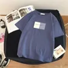 Zuolubaシンプル原宿コットンTシャツ女性半袖学生半袖Tシャツ夏ルースプレッピースタイルティートップス210722