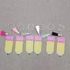 Creative Teachers Day Keychain Fashion Acrylic Pencil Dangle Charms Key Ring Personalize With Small Tassel Keyring Festival Party Gift FY5183