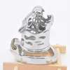 Leopard Chastity CAGE CAGE RIGS RINGS BONDAGE Замок из нержавеющей стали Устройства для мужской непослушной сексуальной фантазии секс-игрушки