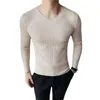Мужские свитера 2022 Pure Color Мужские вязаные свитер осень/зима