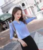 Women's Blouses & Shirts 2021 Summer Fashion Women Work Half Sleeve Ladies 2 Piece Skirt And Top Sets Office Wear Clothes