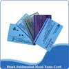 Sublimation Metal Business Cards Aluminum Blanks Name Card 0 22mm for Custom Engrave Color Print 100 Pieces Office Business Trad281r