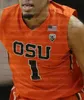 Aangepaste Oregon State Beavers Basketball Jerseys Payo Tres Tinkle Thompson Kelley Reichle Hollinsa.c. Groen Barry Payton