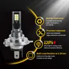 2X Auto Nebel Licht H4 LED Birne H1 H11 H8 H3 Auto Nebelscheinwerfer Signal Blinker Licht Fahren lampe 6000K Weiß 3030 12SMD Super Helle