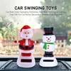 Decorações de interiores Car Solar Auto Solar Swinging Christmas Tree Dancing Presente para e Decoração de casa Toys