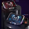 Notebook Cooler 2 USB-portar RGB Gaming Cooling Pad 12-18 tums PC LCD-skärm Portable Stand Laptop Riser