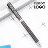 Żelowe długopisy Dostosowane logo Luksusowe pisanie biznesowe Pióro wysokiej jakości metalowe prezenty biurowe biuro bitwy