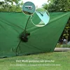Multifunktionell regnrock Militär Vattentät Rain Coat Survival Poncho Utomhus Camping Tent Mat för Jakt Vandring 220217