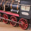 Decoratieve objecten Figurines Steam retro creatieve ornamenten Handgemaakte ijzeren locomotief Practical Gift Home Decoration Model Vintage Miniatur