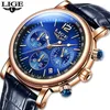 Lige Top Brand Luxury Women Dress Watch 캐주얼 쿼츠 숙녀 손목 시계 가죽 방수 패션 시계 relogio feminino 220228