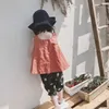 Summer Girls' Clothing Sets Japan & South Korea Sleeveles A-line Vest + Pants 2PCS Kids Clothes Suit Children 210625