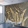 Обои 8D Crystal Silk Gold Bird Wallpaper Фреска 3D для гостиной настенные бумаги Скульптура Paradise Спальня Роллс