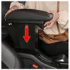 Car Organizer For 2008 Double Layer PU Leather USB Accessories Armrest Box Central Storage Overall B29Car OrganizerCar