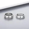 anello a fascia Donna Ragazza Fiore Modello di uccello Anello con timbro Cieco per lettera d'amore Anello da uomo Regalo per amore Coppia gioielli w294284A