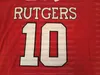 Rutgers مخصص Scarlet Knights Jersey # 15 Shameen Jones # 17 Johnny Langan # 27 Ray Rice # 18 Bo Meltonjerseys