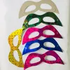 Masque en carton laser Creative Kids Dance Half Face Mask Glyptostrobus Multi Color Eye Vizard Mask Universal Random Color