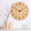 10sets Hotsale Wooden hands Sun Quartz Wall Clock 28mm Spindle Movement Mechanism with hook Part DIY Repair Kit