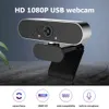 Datorwebbkamera med inbyggd mikrofon 2MP Full HD 1080P Widescreen Video Work Home Accessoarer USB Web Camera PC