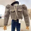 Pelliccia da donna Faux Design di nicchia Abbigliamento 2021 Autunno Inverno Integrazione composita Cappotto corto in pelo di agnello Versatile Giacca in peluche sottile