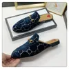 Projektant Princetown kapcie oryginalne skórzane muły damskie mokasyny metalowy łańcuszek obuwie na co dzień koronkowy aksamitny pantofel z pudełkiem