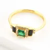 ANDYWEN 925 Sterling Silver Gold Clear Green Zircon Ring Collection Luxury Anillofino Marilyn Crystal Black Women Wedding 210608