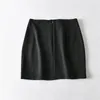 Harajuku Borboleta Bordado Mini Saia Mulheres Streetwear Chic Preto Uma Linha Saias Punk Fashion Girls Hip Hop Street Skirt Femme 210309