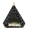 Jormel Pet Çadır Pet Yatak Köpek Teepee Kedi Oyuncak Evi Taşınabilir Yıkanabilir Yıldız Desen Moda Yeni Mat Y200330