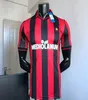 Retro AC MILANs Gullit SOCCER JERSEY 1990 2000 1962 1963 2007 2002 2003 2004 1988 96 97 Van Basten KAKA Inzaghi camisa de futebol