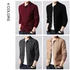 Coodrony Marka sweter Mężczyźni Streetwear Moda Sweter Płaszcz Mężczyźni Jesień Zima Ciepła Kaszmir Woolen Cardigan Mężczyźni z kieszenią 91104 210929