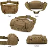 Tactical Waist Pack Fanny Bag Crossbody Shoulder Messenger Pack Outdoor Hunting Vandring Multifunktionell Storage Bag