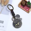 Coin Constell Key Ring 12 Horoscope sign keychain cleave bease bronze bag bag reples reples for women men mathicle modelry jewelry