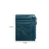 Card Holders Men's Casual Wallet Pu Leather Business Holder Ultra-thin Ladies Zipper Change Bag Suitable For 8 Cards