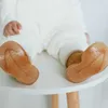 Chaussette anti-dérapante pour enfants hiver couleur unie Imitation cachemire bébé chaussures de sol pour tout-petits semelles en caoutchouc chaudes antidérapantes chaussons 210312