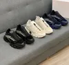 Lyxdesigner Kvinnor Män Fritidsskor Italien Triple s läder Canvas Plattform Trainers Svart Vit Platta snören Sneakers Toppkvalitet med box storlek 35-45